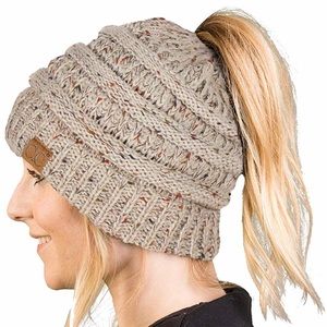 Knit Ponytail Beanie